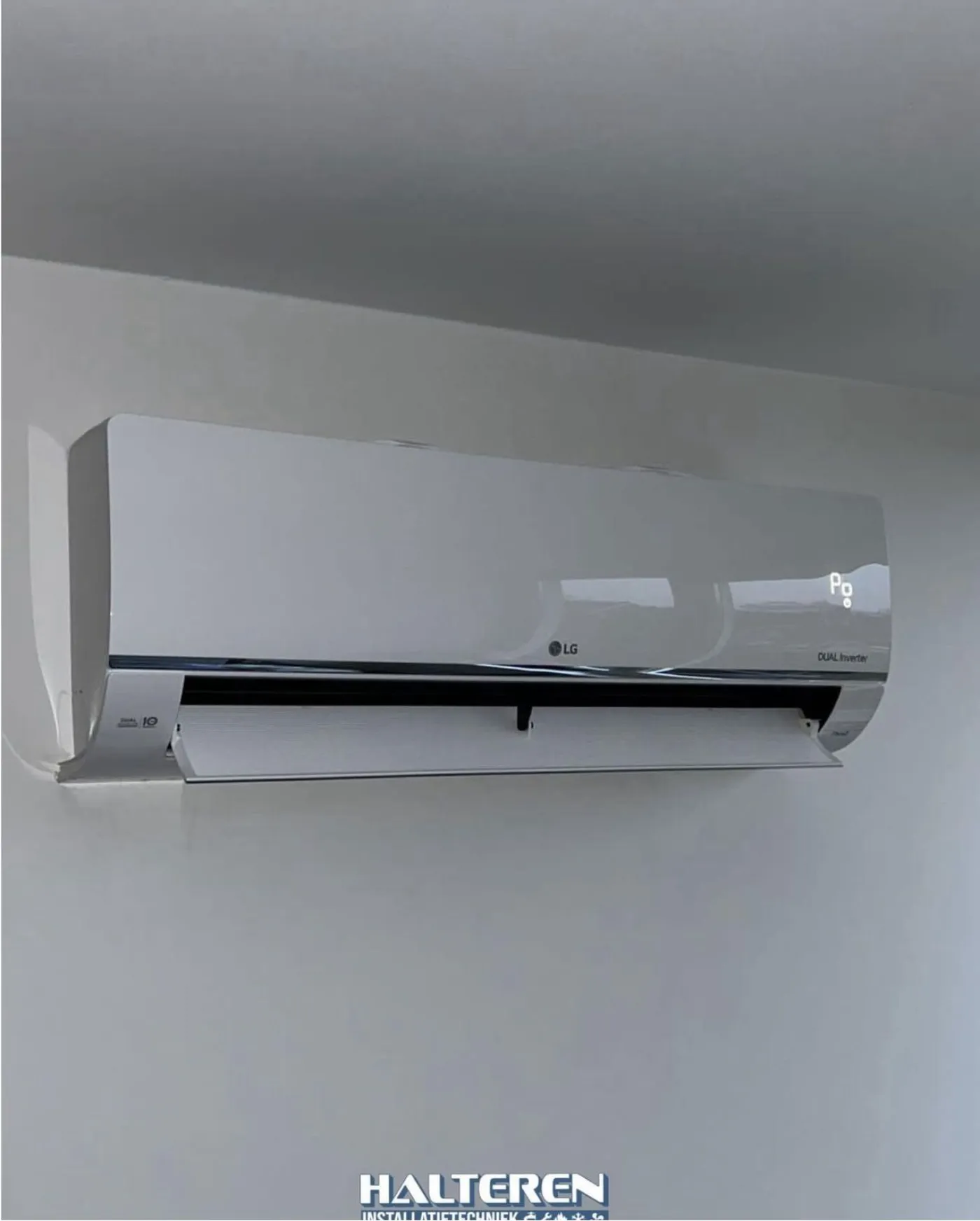 Airco-wandunit in de woonkamer